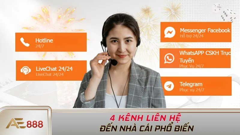 4 kênh liên hệ đến nhà cái phổ biến